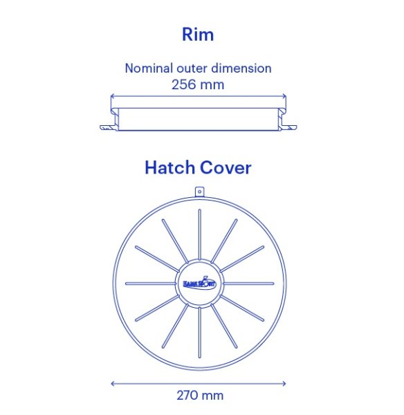 Kajaksport 24 Rubber Round Hatch Cover