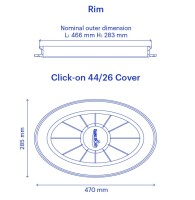 Kajaksport 44/26 Rubber Oval Hatch Cover